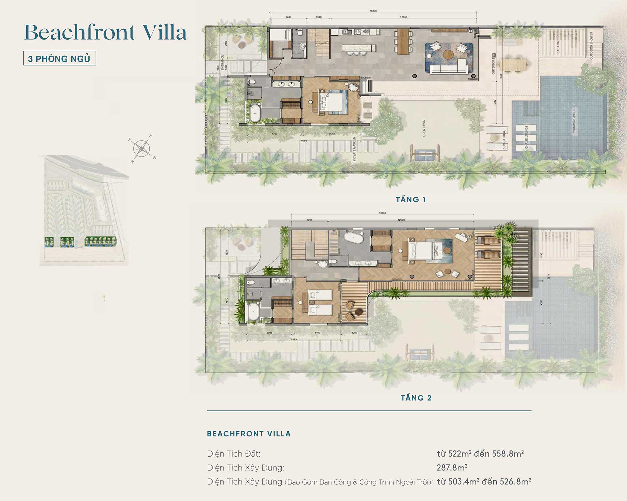 Beachfront Villa Ixora Ho Tram by Fusion