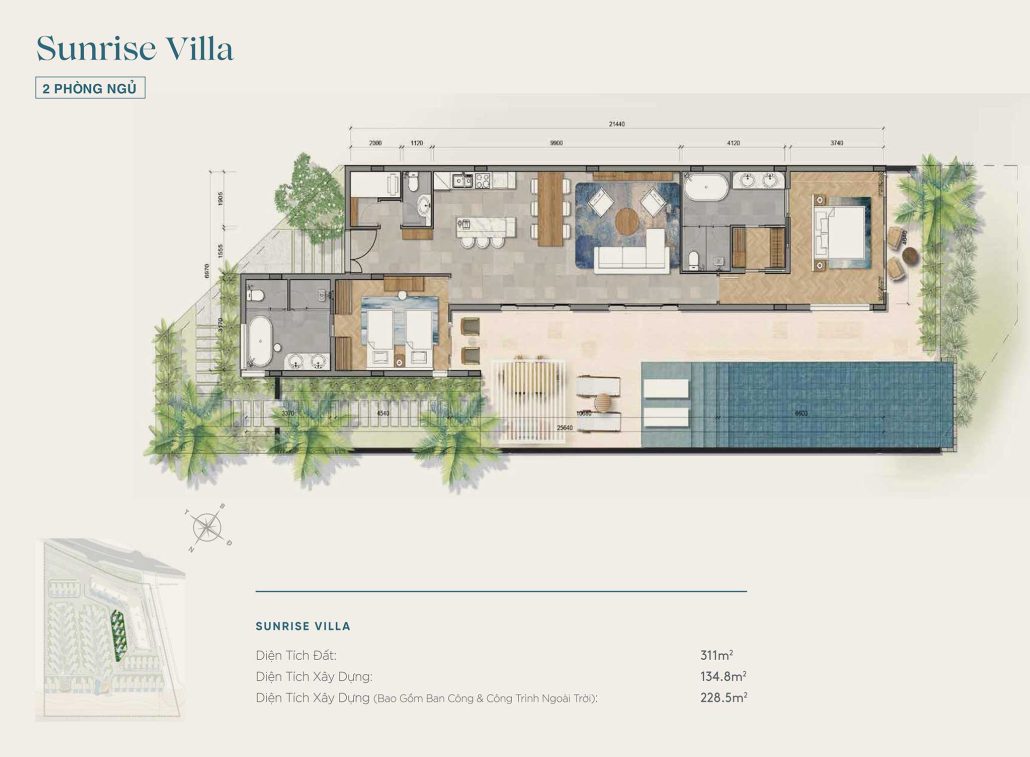Sunrise Villa Ixora Ho Tram by Fusion