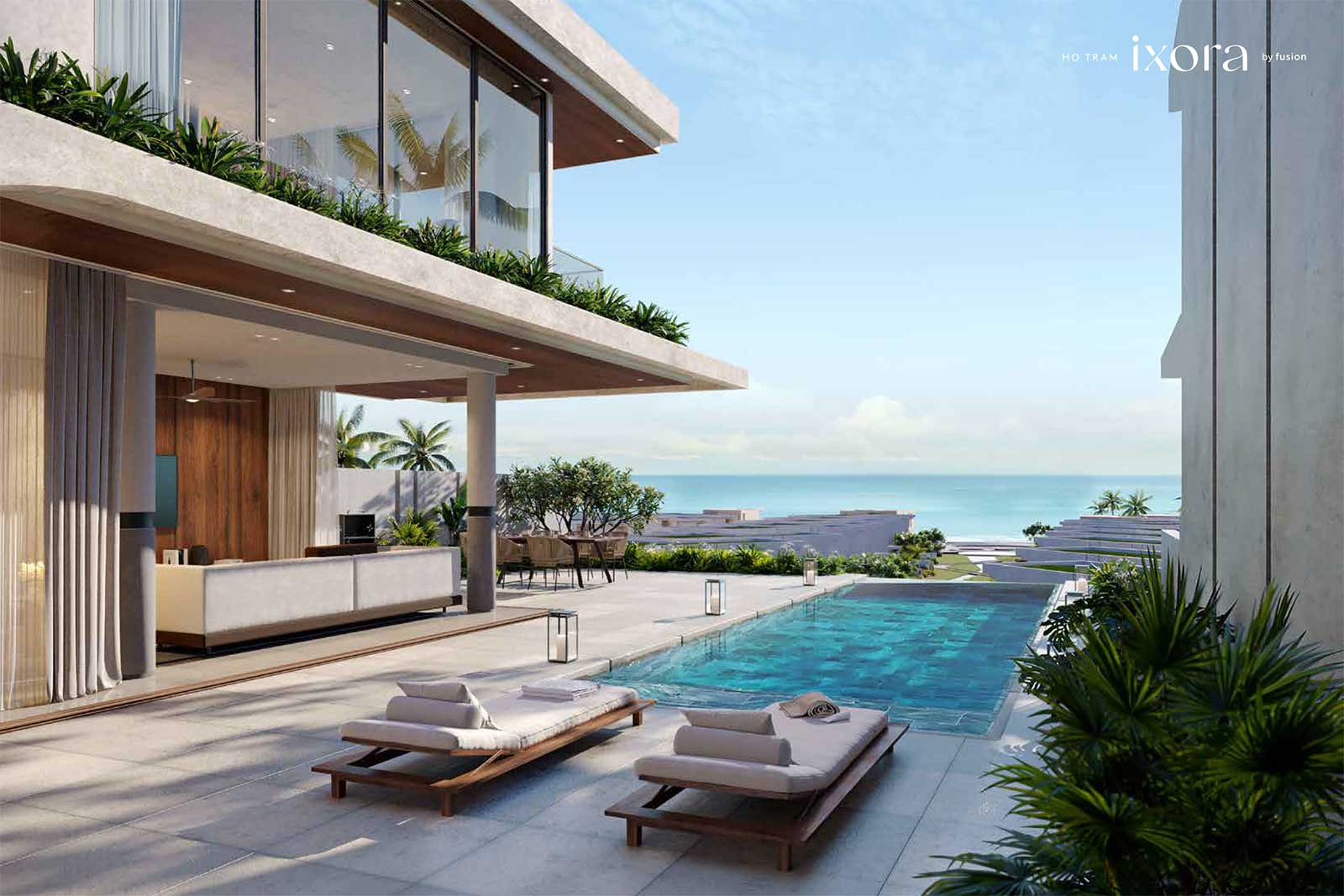 sunrise villa Ixora Hồ Tràm By Fusion